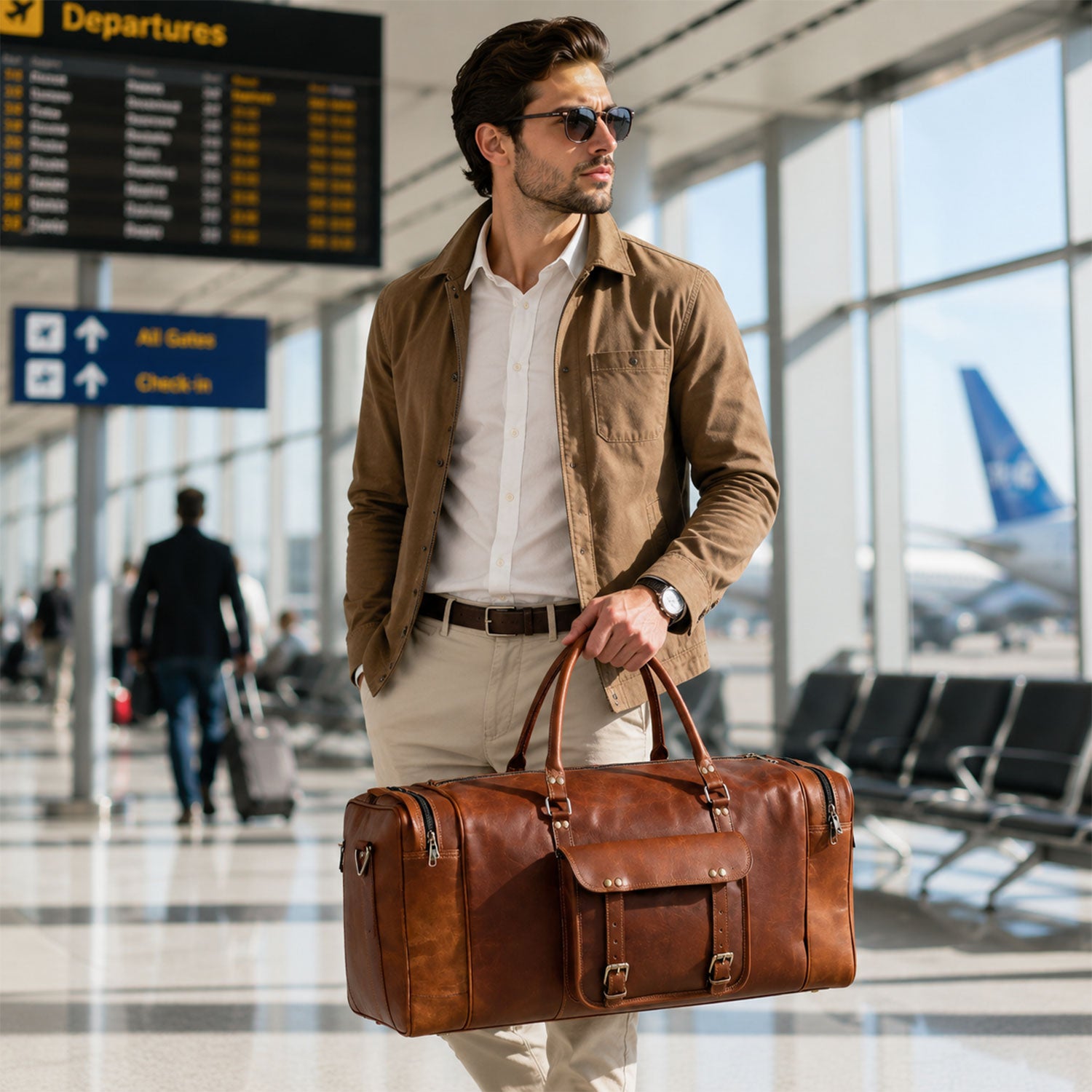 Iconic Full Grain Leather Duffel Bag
