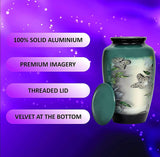 Butterfly Cremation Urn for Human Ashes - Adult Funeral Urn Handcrafted - Affordable Urn for Ashes (Adult (200 lbs) – 10.5 x 6 “, Cremation Urn  )