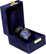 Lovely Black Butterfly Small Keepsake Urn Qnty 1 - Mini Keepsake Urn for Human Ashes with 1 Velvet Box Bag-Keepsake Urn -Beautiful Peaceful Mini Memorial Affordable Keepsake Urn (3.5 "in)