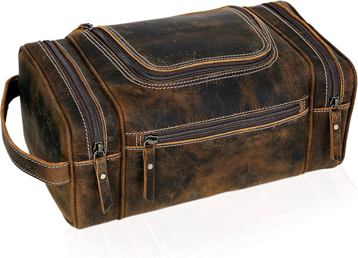 Holden Leather Toiletry Bag for Men & Women
