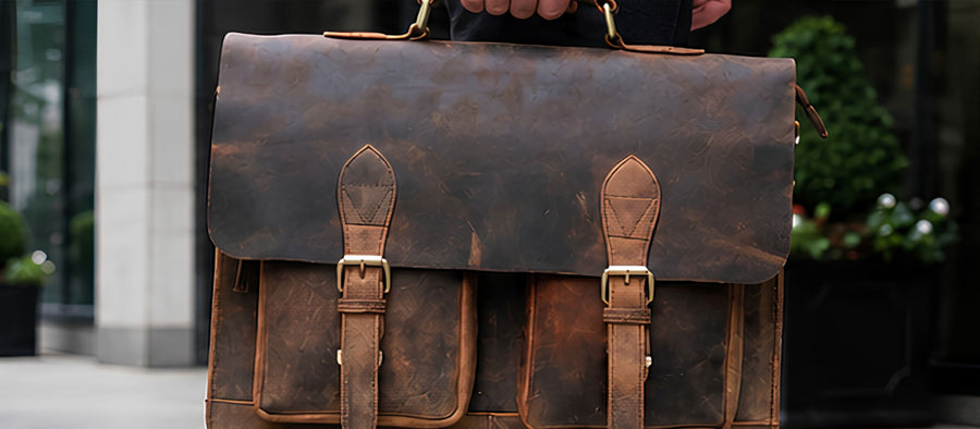 Leather Briefcase Bag