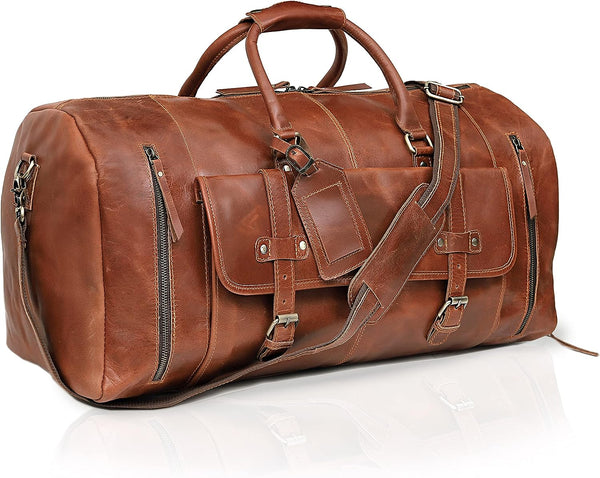 Barrel Leather Duffel Bag – Chuupul Leather