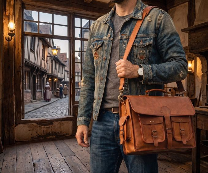 Old Town Leather Briefcase Bag