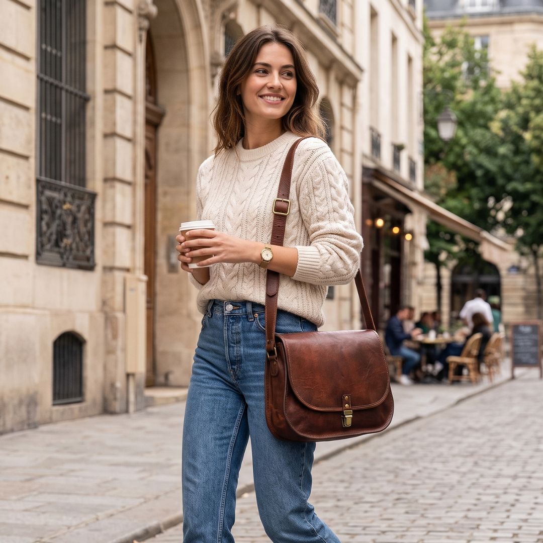 Kylie Leather Crossbody Bag for Women