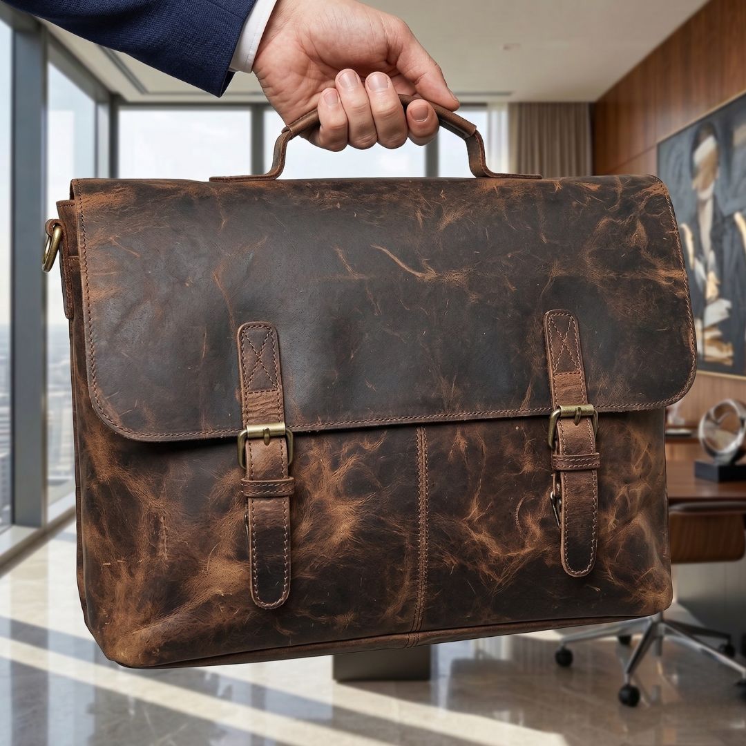 Easton Leather Messenger Bag