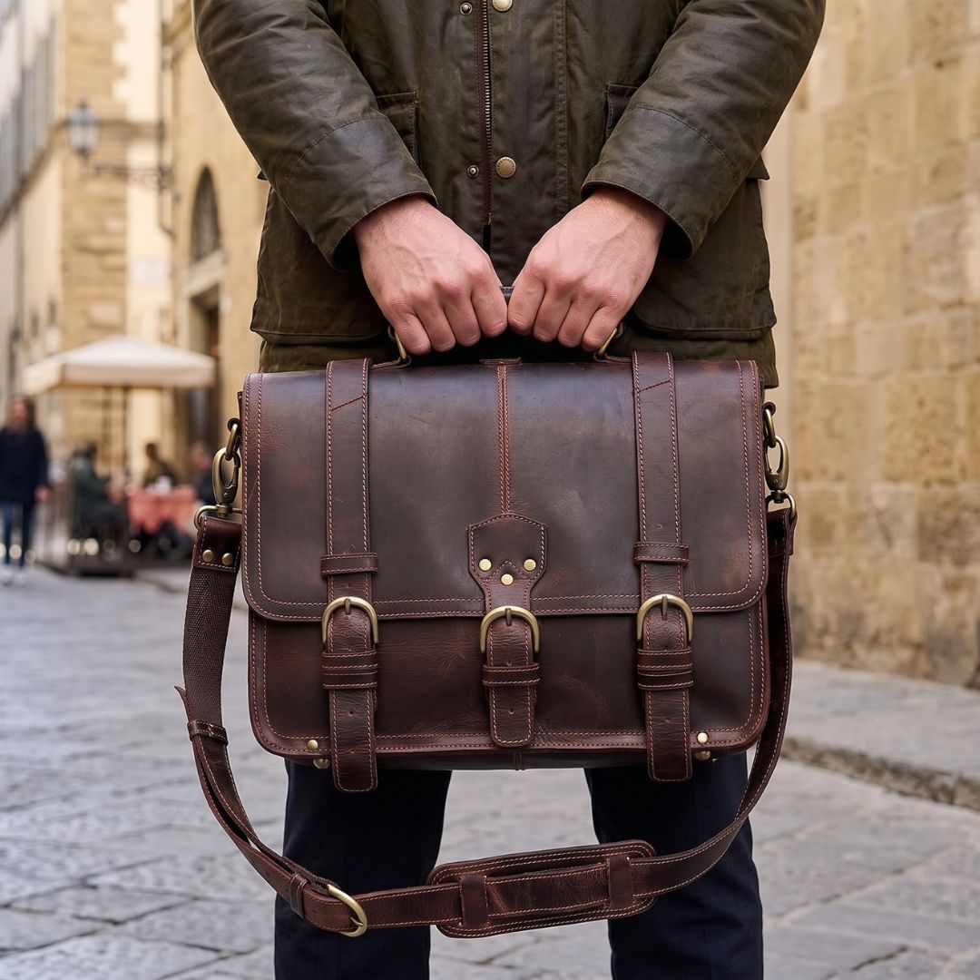 Weston Heritage Leather Messenger Bag