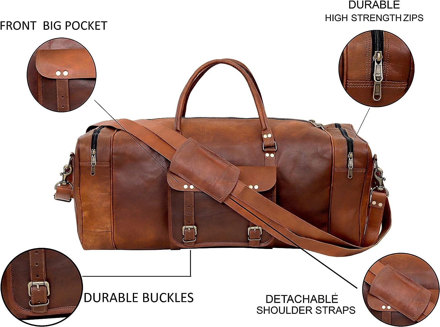 Iconic Leather Duffel Bag