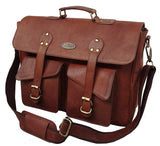 16 Inch Rustic Vintage Leather Messenger Bag - cuerobags