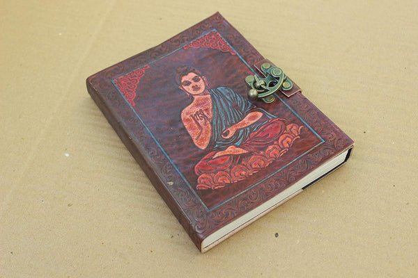 Cuero diary notebook handmade medium vintage leather journal diary men & women - cuerobags