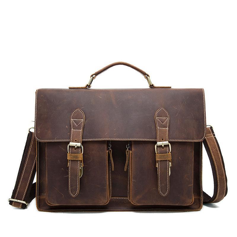 Washington Leather Messenger Bag - cuerobags