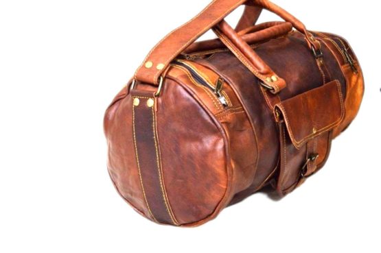24" Brown Leather Harrison Travel Bag - cuerobags