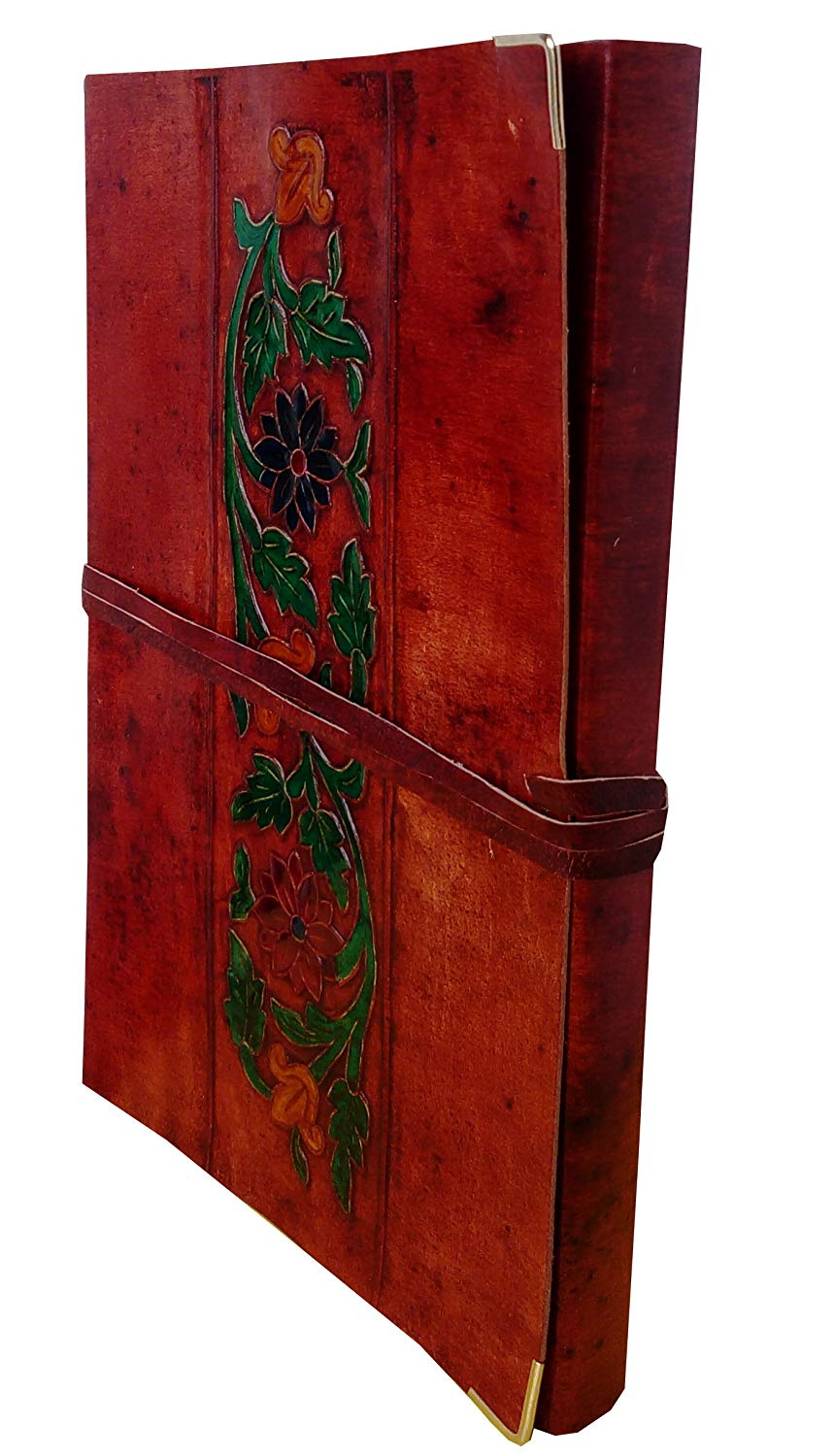 CUERO 9″ HANDMADE LEATHER MEENAWORK JOURNAL FOR WRITING LEATHER DIARY LEATHER BLANK JOURNAL - cuerobags