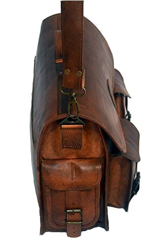 Leather Messenger Handmade Bag Laptop Bag Satchel Bag Padded Messenger Bag School Bag - cuerobags