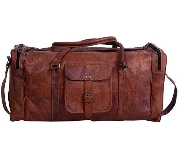 best leather duffle bag online in USA