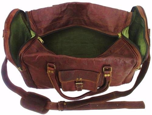 Classy Designs Leather Travel Bag Holdall Duffel Flight Cabin Bag Overnight duffel Weekend Bag - cuerobags