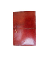 Large vintage heart embossed leather journal Instagram photo album (handmade paper) - cuerobags