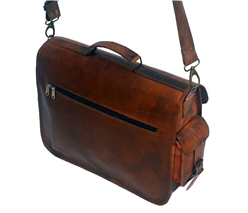 Leather Messenger Handmade Bag Laptop Bag Satchel Bag Padded Messenger Bag School Bag - cuerobags