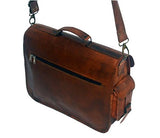 Leather Messenger Handmade Bag Laptop Bag Satchel Bag Padded Messenger Bag School Bag - cuerobags