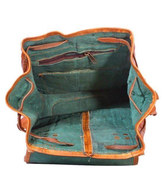 Brown Leather Denver Long Ruckback - cuerobags