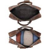 Handmade Leather Travel Duffel Bag - Airplane Underseat Carry On Bags By Rustic Town