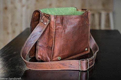11 inch Small Handmade Crossbody Shoulder Genuine Leather iPad/Tablet Vintage Messenger Bag For 10.5 inch iPad Pro for Women & Men - Gift for Him Her