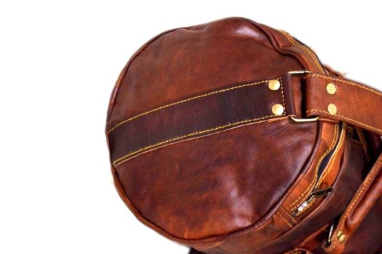 24" Brown Leather Harrison Travel Bag - cuerobags