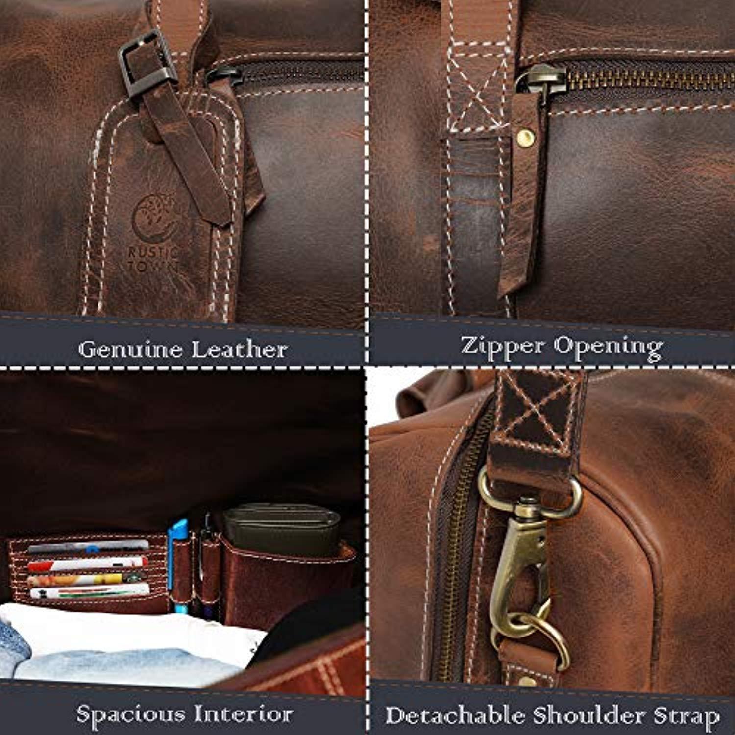 airplane travel duffel bags Handmade Leather Travel Duffel Bag