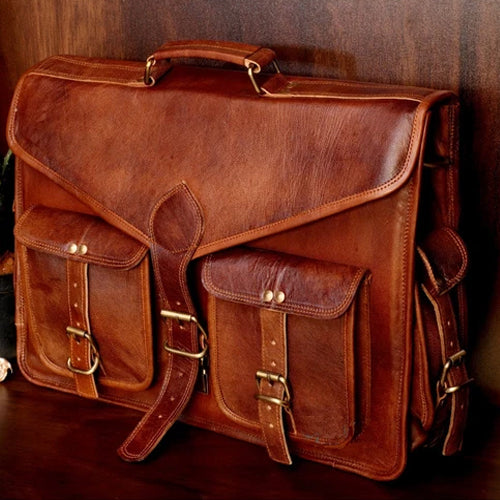 Men's Vintage Leather Briefcase