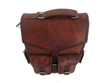 Brown Vintage Leather Backpack Laptop Messenger Bag Rucksack Sling For Men Women (11″ X 15″) - cuerobags