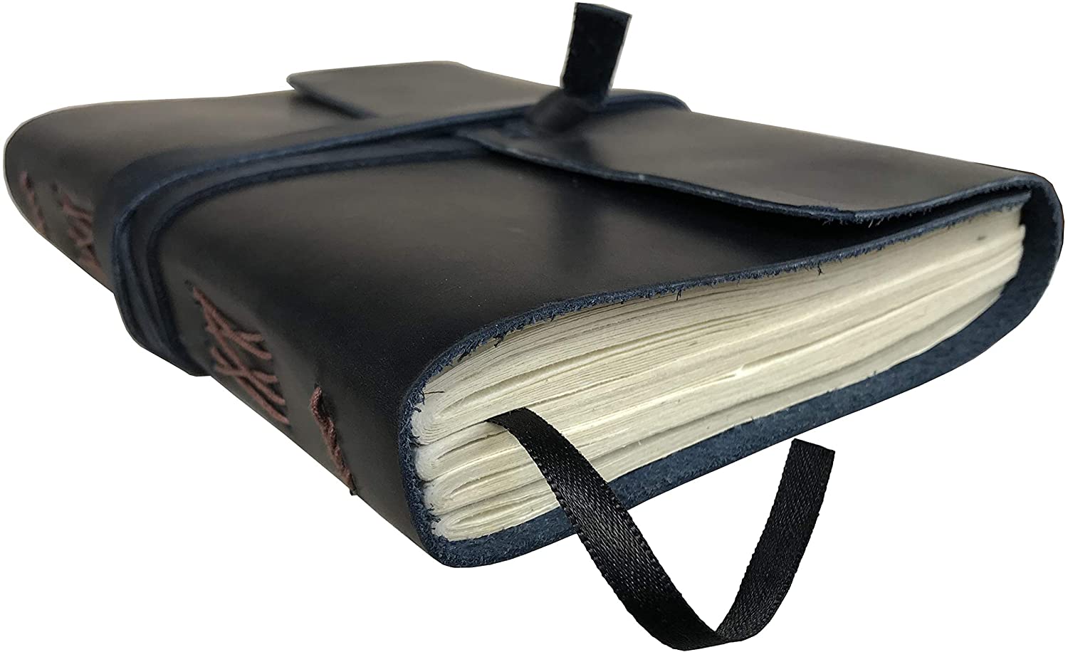 Leather Journal Writing Notebook  Dark Blue
