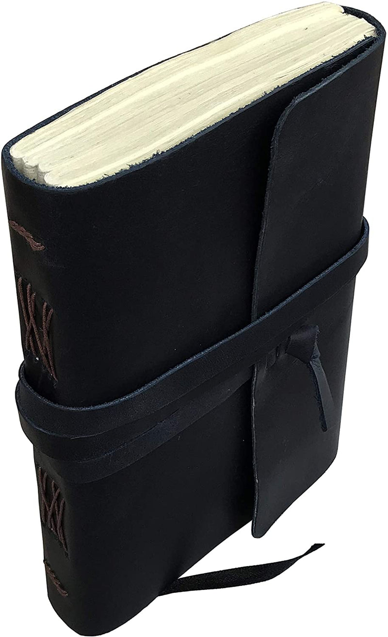 Leather Journal Writing Notebook  Dark Blue