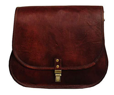 14 inch Leather crossbody bag for women, Messenger outlets bag for women