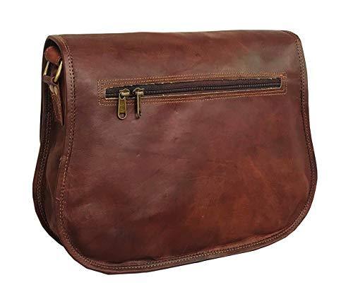 14 Inch Leather Crossbody Satchel Ladies Purse Women Shoulder Bag Tote Travel Purse Genuine Leather - cuerobags