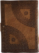 Leaf Embossed Antique Leather Journal