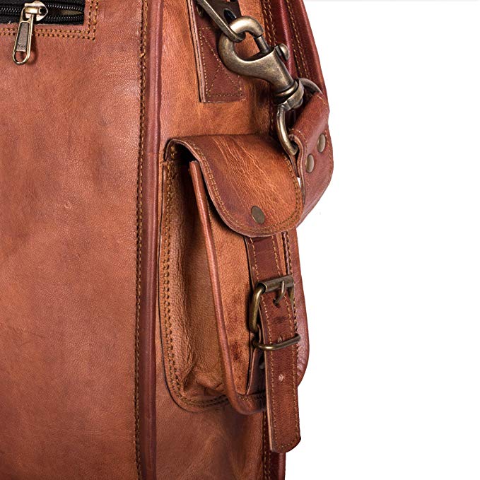 Leather Briefcase Laptop bag 18 inch Handmade Messenger Bags Best Satchel by Cuero Bags - cuerobags