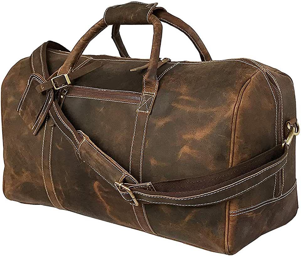 Special Combo Pack of leather Duffel With Toiletry Bags And Hair on Tote With Wallets