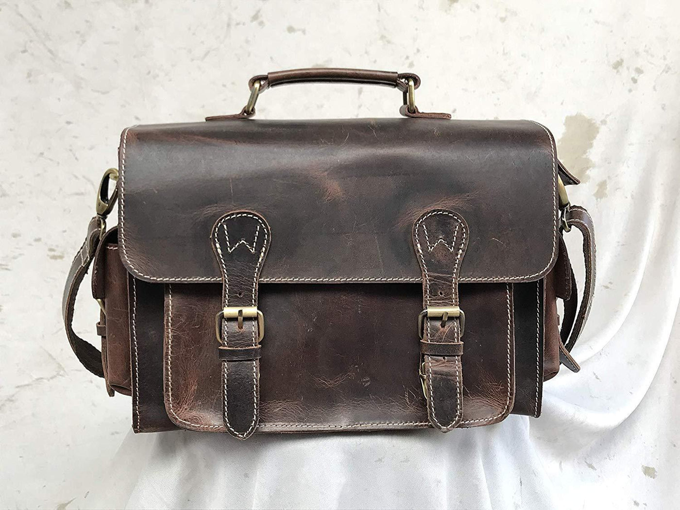 1960s Leather camera bag Vintage camera bag Braun leather case gift | Leather Vintage sold bag FREE SHIPPING Camera case Leather strap Camera