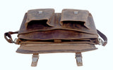 15 Inch Men Vintage Leather Laptop Messenger Bag - cuerobags